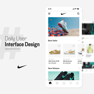 Daily User Interface Design (Nike App) app branding design typography ui ux