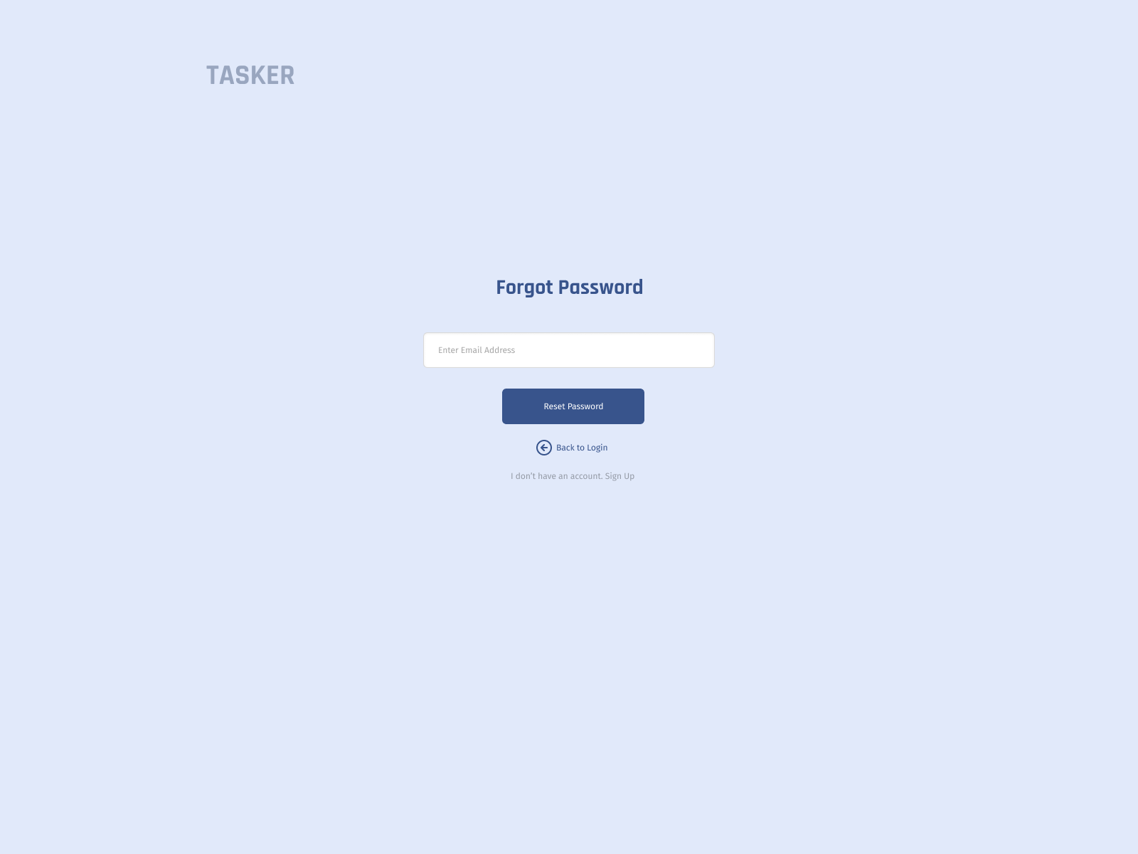 Example of Forms - Forgot Password