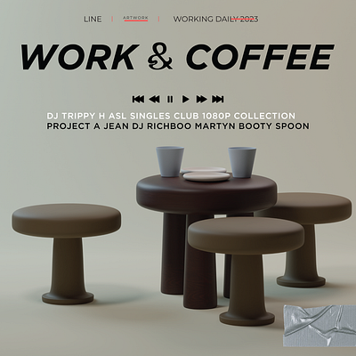 Work & coffee 3d animation app branding design graphic design illustration logo motion graphics ui vector
