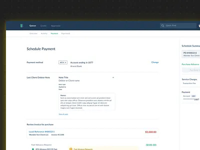 Invoice Payment Charges