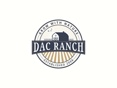 Dac Ranch barn brand branding design farm graphic design logo ranch vector