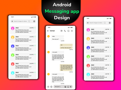 Messaging app desing design figma ui ui design ux website website design