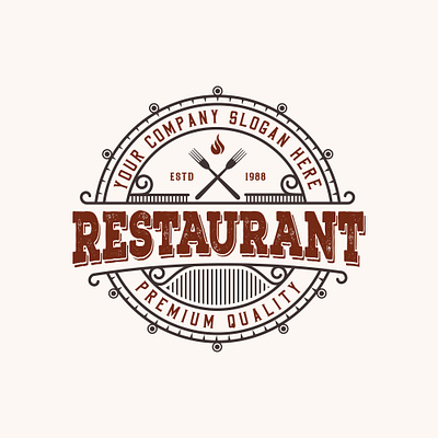 Restaurant logo chef design food branding graphic design illustration logo logo branding
