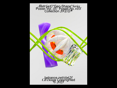 CB Design PC-155 3d 3dart 3dposter abstract abstractshape c4d cinema4d composition layout poster redshift typography