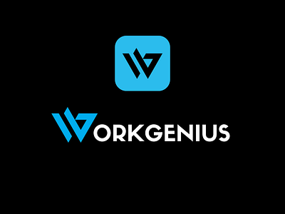 Workgenius Company Logo graphic design logo