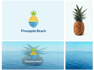 Pineapple Beach | Pineapple+Beach+sea beach logo branding company logo concept logo creative logo design fresh logo fruits logo graphic design logo logo design minimal logo modern logo ocean logo organic logo pineapple logo sea logo vector water logo