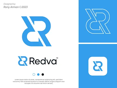 Redva logo design a b c d e f g h i j k l m n o p b c f h i j k m p q r u v w y z brand identity brand mark branding letter logo logo logo design logo designer logodesign modern logo popular logo visual identity