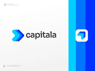 Capital, Finance, Crypto, Blockchain, Modern, Web3, C Logo app icon logo banking blockchain branding branding agency c logo capital crypto logo forward graphic design logo logo design modern logo money professional simple logo design software logo symbol mark monogram typography web3 logo