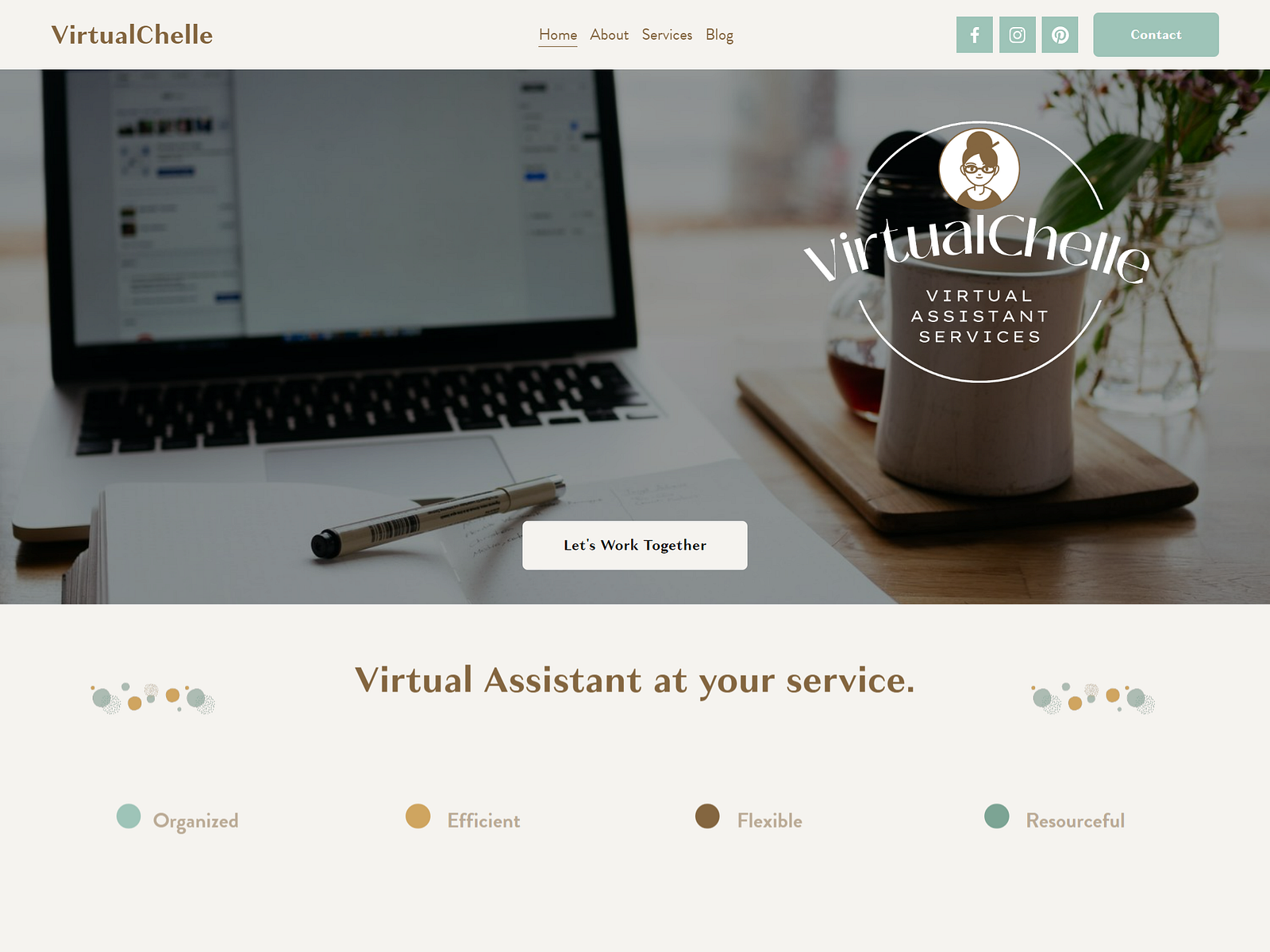 Virtual Assistant Website Template By Miriam Charles On Dribbble Virtual Assistant Website Template By Miriam Charles On Dribbble
