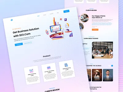 SEO Agency Website 3d animation graphic design logo motion graphics ui