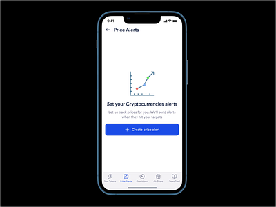 Cryptocurrencies Price Alert Design alert animation app animation app design branding crypto crypto alert crypto app design cryptocurrencies design graphic design logo mobile app new tokent price alert token trending ui ui design ux