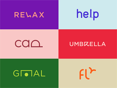 My Favorite Wordmarks! branding cap logo clever clever logos clever wordmarks fly logo goal logo help logo logo logos logotype mark minimal relax logo umbrella wordmarks