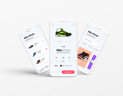 E-commerce Mobile App Design app applicate design branding design graphic design mobile app mobile application shoes app ui uiux design