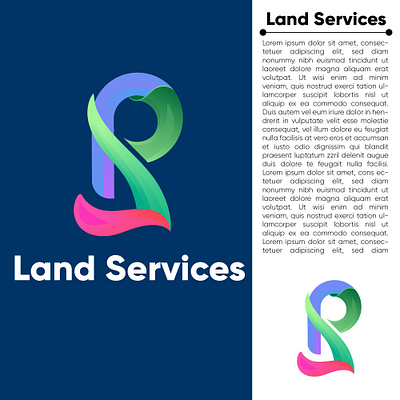 Land Services modern logo graphic design l s letter logo logo design ls modern logo modern modern logo vector