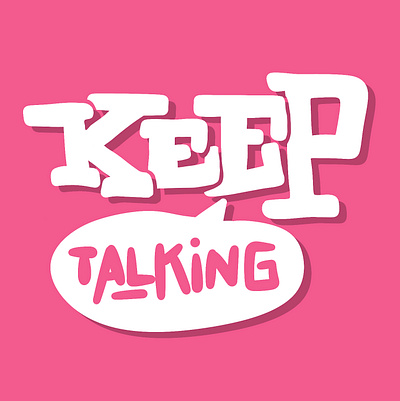 Keep Talking branding call calligraphy design font graffiti graphic design illustration keep lettering logo procreate sketch smalltalk talking typography