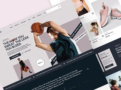 SPORTS CLUB - Website Design branding club club website creative design design latest design sports sports website ui ux web design website website design