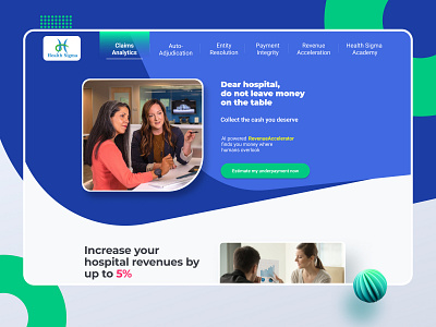 Medical Website Design - Health Sigma branding design health healthcare healthcare website landing page medical ui ui design uiux ux web design website website design