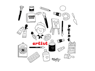 DOODLE ART design doodle art graphic design illustration logo vector