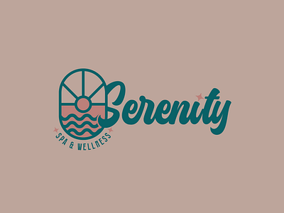 Serenity brand concept branding graphic design logo