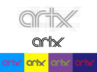 artx artx branding channel creative design illustration logo monogram simple textlogo vector wordmark youtube