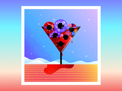 Y — 36 Days of Type 36daysoftype 36daysoftype10 challenge cocktail daily eye illustration poster typeface vector
