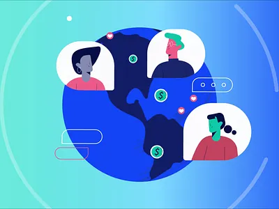 Eating cookies | Wonderbloom 2d animation 2d character animation character character animation character design cookie cookies design earth explainer video graphic design illustration mobile motion animation motion design motion graphics planet universe world