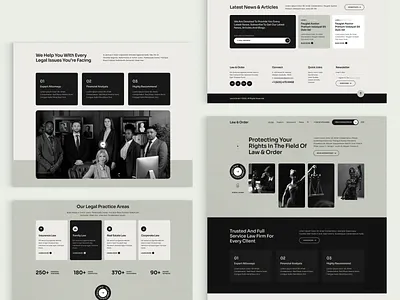 Law & Order - Website Design advocate attorneys branding design law firm law website logo typography ui ux vector web design website