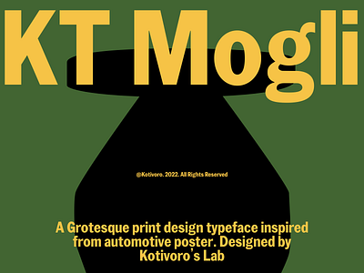 KT Mogli - Single font branding design display display font font graphic design illustration poster typeface typography