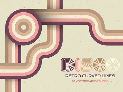 Colorful Disco Lines Backgrounds abstract background curved design disco grain illustration landing landing page lines noise noise effect party retro retro vintage stripes twisted vintage wallpaper website