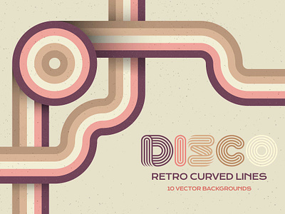 Colorful Disco Lines Backgrounds abstract background curved design disco grain illustration landing landing page lines noise noise effect party retro retro vintage stripes twisted vintage wallpaper website