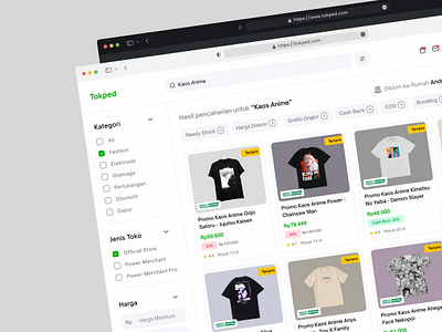 Tokopedia | Web Redesign design e commerce market redesign shop tokopedia ui website