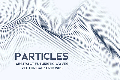Particle Waves on White Backgrounds abstract background futuristic illustration landing landing page minimalist particle particles smooth textures vector wallpaper wave waves website white