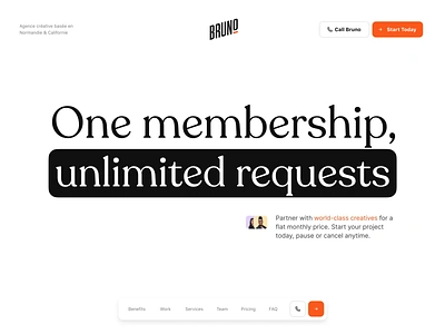 🤘 Membership Program agency branding bruno framer landing membership motion pricing program ui ux