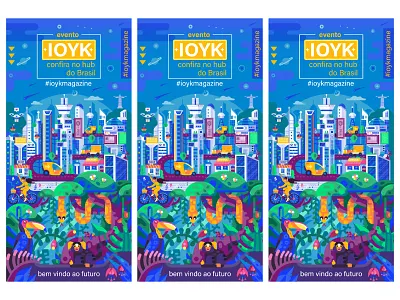 Welcome to Future City brasil city eco event flat design flyer future futurist futuristic green illustration megapolis poster utopia