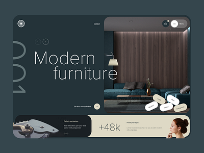 Modern Furniture Shop Website design furniture graphic home landingpage product page shop ui uiux user interface ux web web design website