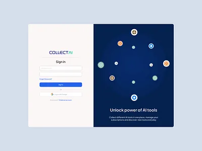AI SAAS tool login page ai ai design app app design corporate website design ecommerce framer graphic design illustration landing page logo product design product designer saas saas design tool design ui ux designer web app