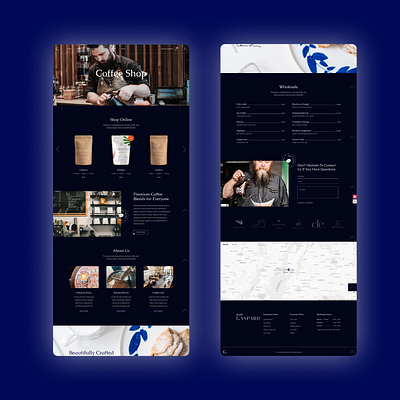 Coffee Shop Landing Page case study design graphic design illustration mobile design ui ui design ux ux design web design