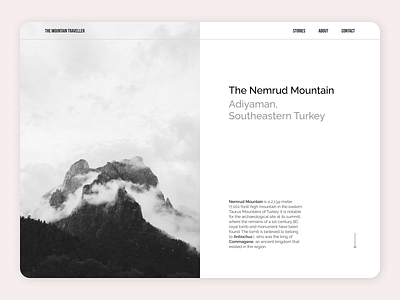 I like mountains. design ui ux web