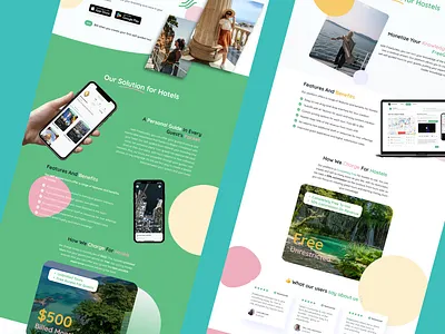 Landing Page for a Startup app branding design graphic design illustration logo typography ui ux vector
