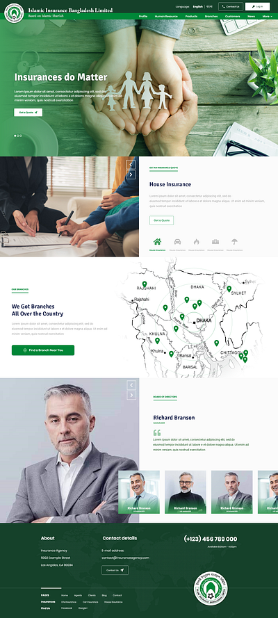 Islamic Insurance Bangladesh Limited - Website design ui ux website
