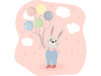cute bunny adobe illustrator branding cute cute bunny design graphic design illustration logo vector
