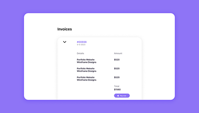 046 Invoice 046 046invoice 46 adobe xd app design branding daily ui dailyui dailyui046 dailyui46 design figma flat design graphic design invoice ui webdesign