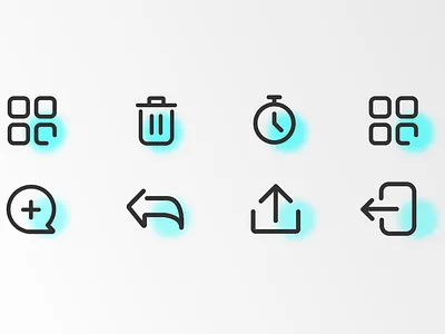 Daily UI Challenge 055 Icon Set concept dailyui design ui uidesign