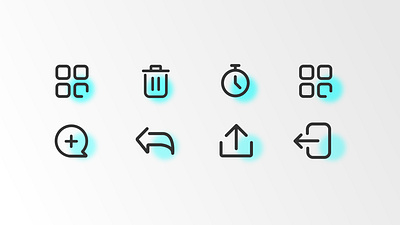 Daily UI Challenge 055 Icon Set concept dailyui design ui uidesign