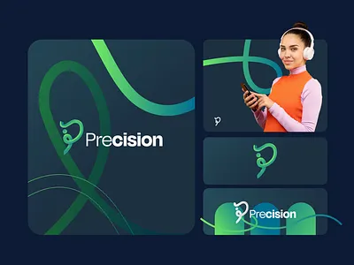 Precision Logo app branding brandmark company design graphic design illustration lettermark logo logoapp monogram startup tech techlogo typography ui ux vector weblogo