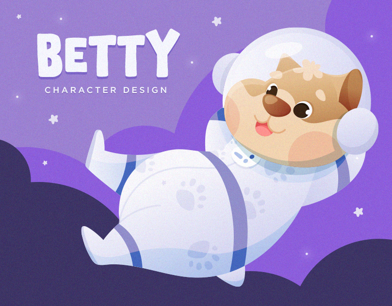 Character Design for Aumio 2d character drawing graphic design hamster illustration process rocket sketch space vector