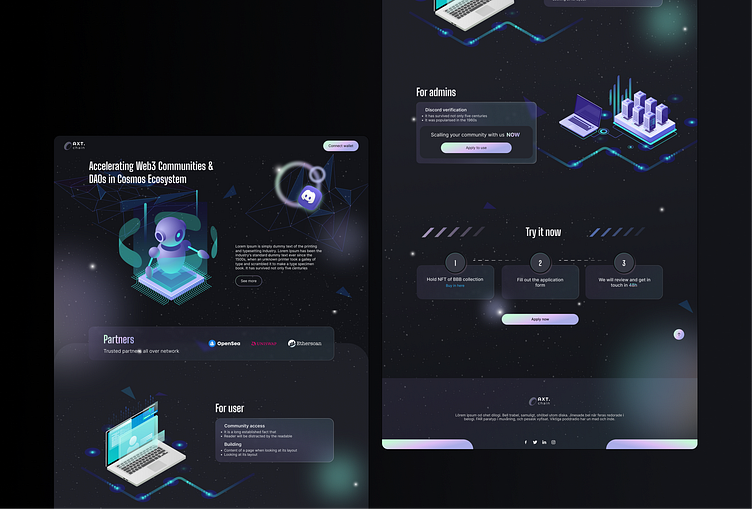 Discord bot landing page by Lại Trần Phương Ý on Dribbble