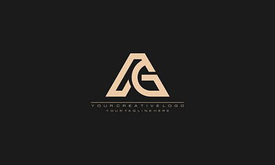 GA logo ag branding design ga graphic design illustration logo typography vector