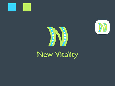 New Vitality log design letter logo logos n letter logo n logo pain logo pain relief logo relief logo spine logo