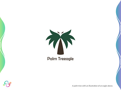 Palm Tree Eagle Logo bird brand design brand designer eagle falcon flora logo design logo designer logo for sale logo idea logo inspiration logomark logotype nature palm palm tree predator tree wildlife zzoe iggi